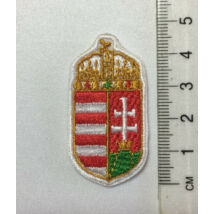 4,5cm hímzett magyar címer felvarró