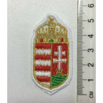 5,5cm hímzett magyar címer felvarró