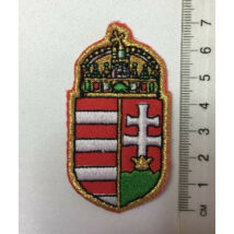 7cm hímzett magyar címer felvarró