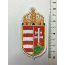 8cm hímzett magyar címer felvarró